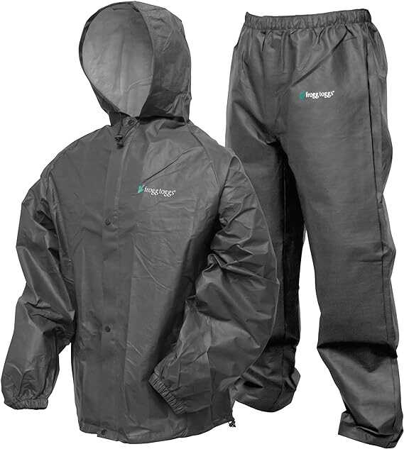 FROGG TOGGS Men's Pro Lite Rain Suit, Waterproof, Breathable, Dependable Wet Weather Protection