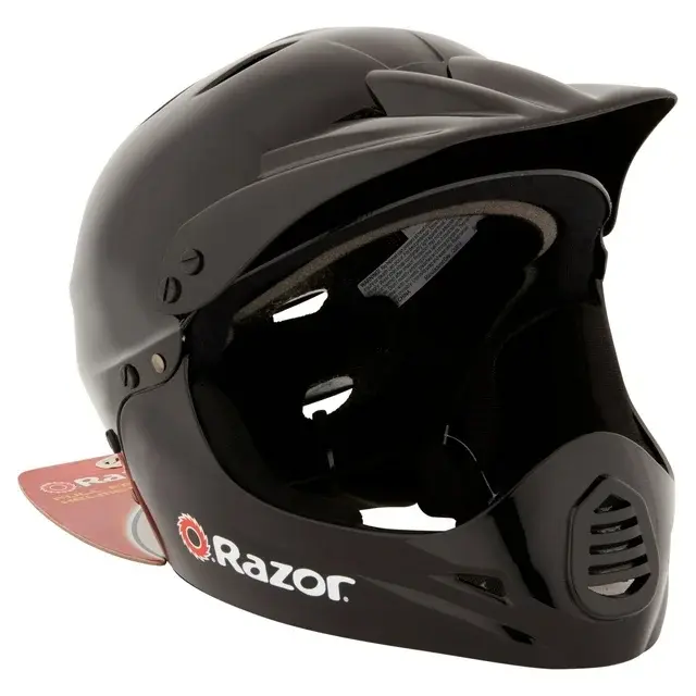 Razor Full Face Multi-Sport Youth Helmet, Glossy Black