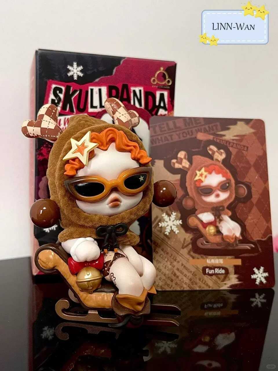 POP MART SKULLPANDA Time To Wish Confirmed Christmas Figures Gift HOT - Fun Ride