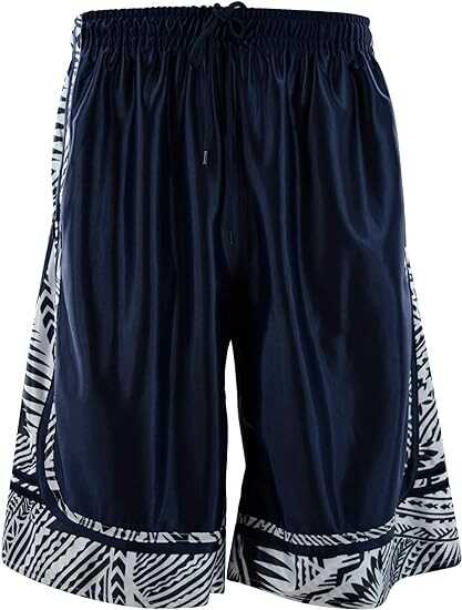 Mens Gym Training Basketball Shorts with Zippered Pockets