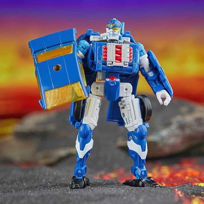 Transformers Legacy United Deluxe Class Robots in Disguise 2001 Universe Autobot Side Burn, 5.5-inch Converting Action Figure, 8+