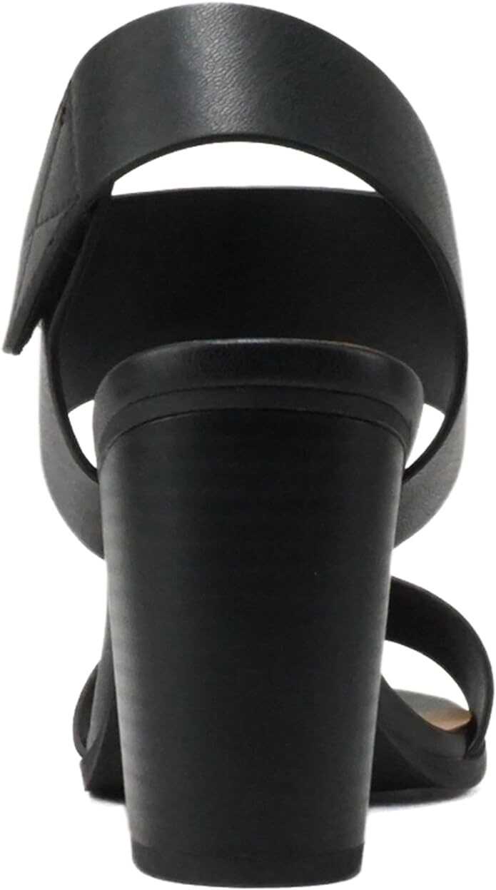 Soda WAIT-A ~ Women Open Round Toe Chunky Heel Ankle Strap High Heel Dress Sandals