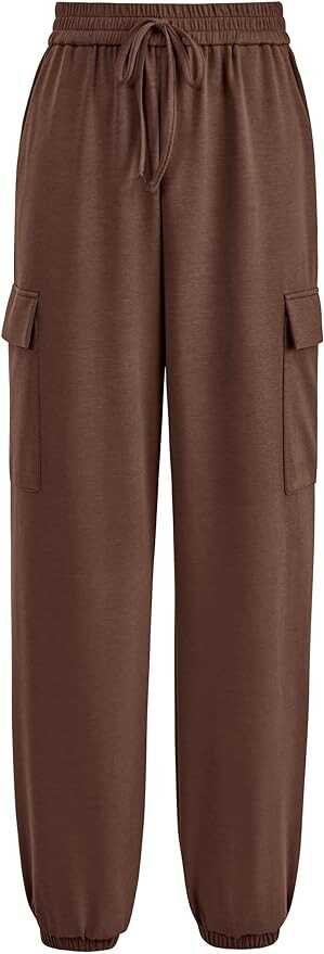 Pretty Garden Womens Summer Cargo Sweatpants Casual Elastic High Waisted Lounge Jogger Pants With Pockets