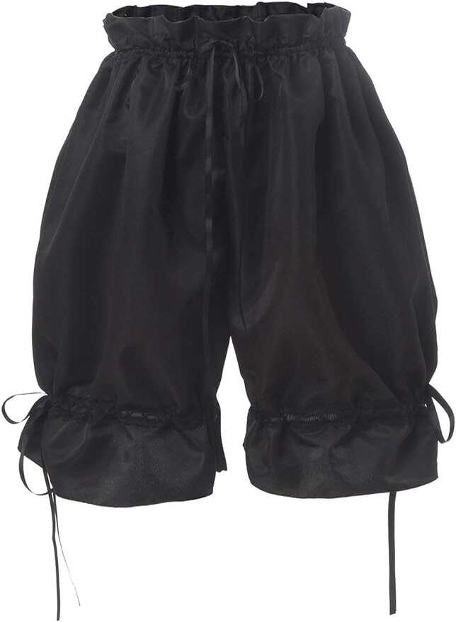 Nuoqi Womens Lolita Bloomers Maid Ruffle Pumpkin Pants Shorts