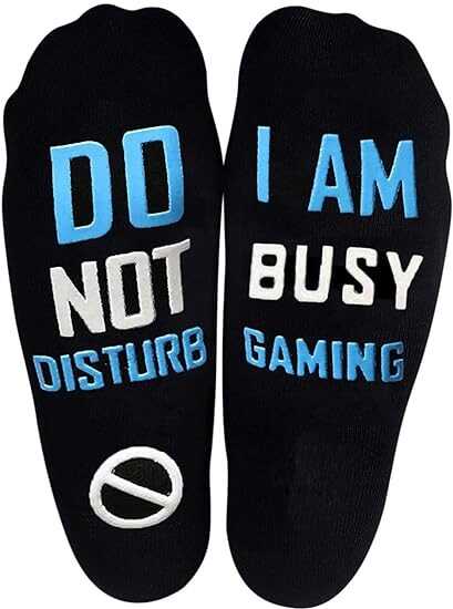 Tmflexe Unisex Cotton Socks If U Can I'm Gaming Socks, Gamer Socks Funny Novelty Socks Great Christmas for Men Women