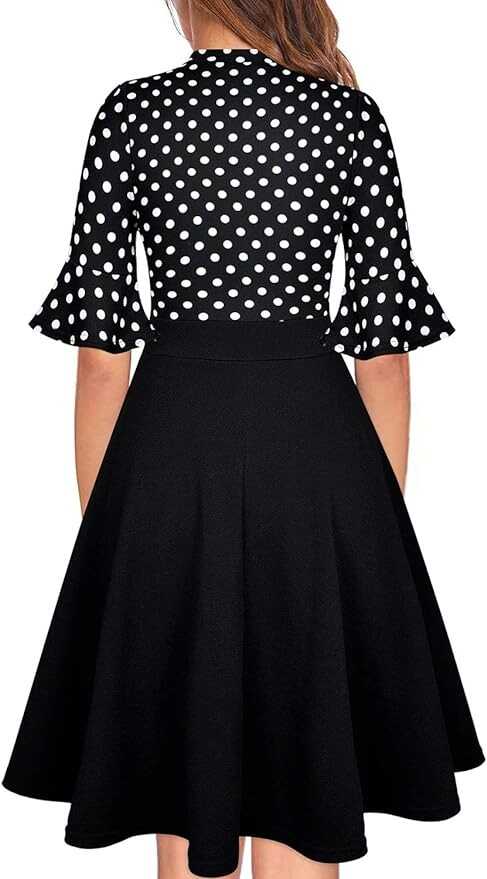 Women Summer Floral Ruffle Sleeve Wear to Work Church Wedding Guest Party Dresses