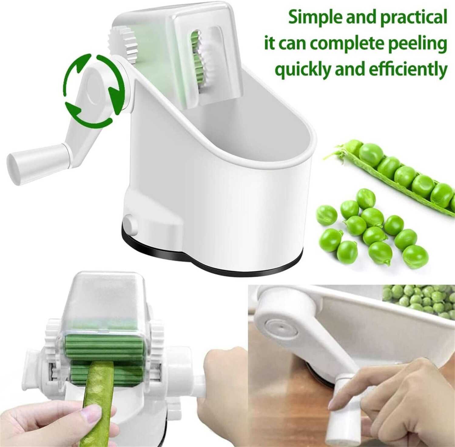 Pea Peeler Hand Rolling Machine Multifunctional Plastic Beans Sheller Portable