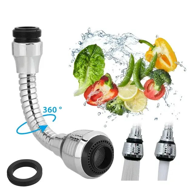 EEEkit Home Kitchen Sink Tap Faucet Extender, 360 Degree Rotary Water Sprinkler Nozzle Spray Shower Head Water Tap Tool for Home Kitchen Household