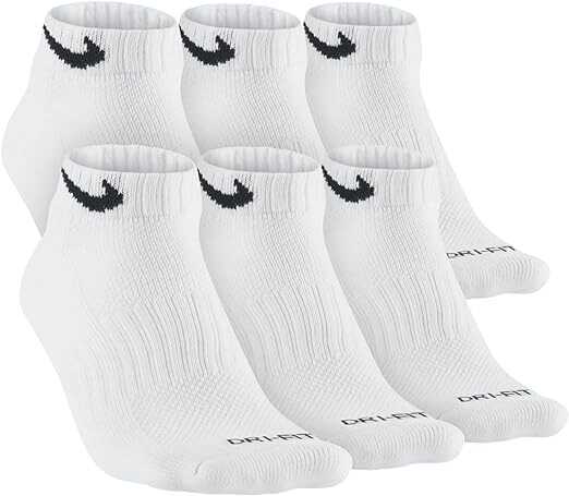 Nike Dri-FIT Cushion Low-Cut Training Socks, 6-pairs