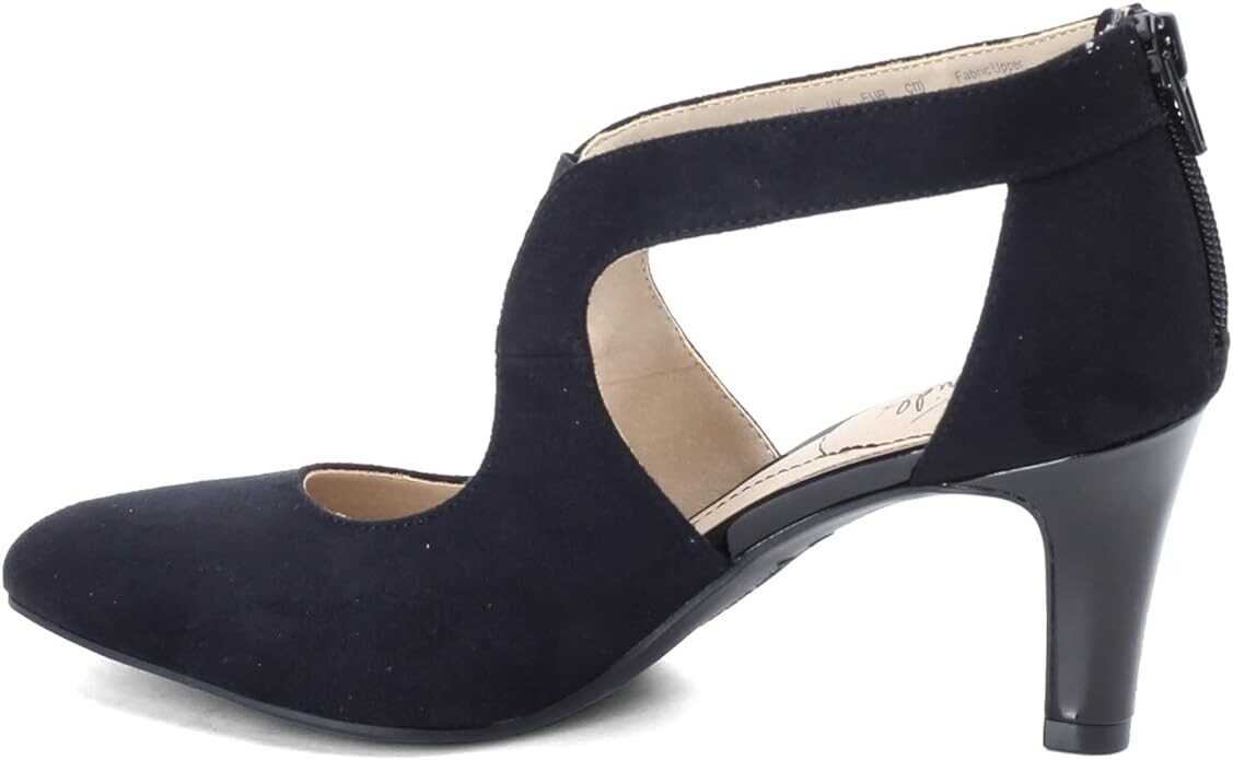 LifeStride Womens Giovanna 2 Pumps Black Microsuede 9 M