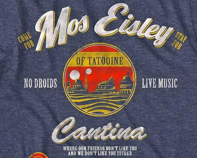 STAR WARS Mos Eisley Cantina Tatooine Men's Adult Graphic Tee T-Shirt