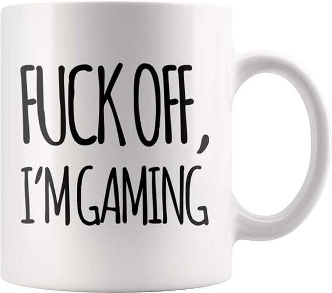 Panvola F Off I'm Gaming Gamer Gifts Sarcastic Game Lover Dad Brother Video Game Lover Funny Birthday Novelty Drinkware Ceramic Mug (11 oz, White)