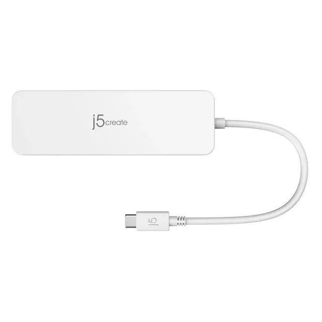 j5create USB-C® Multi-Port Hub, White, JCD373