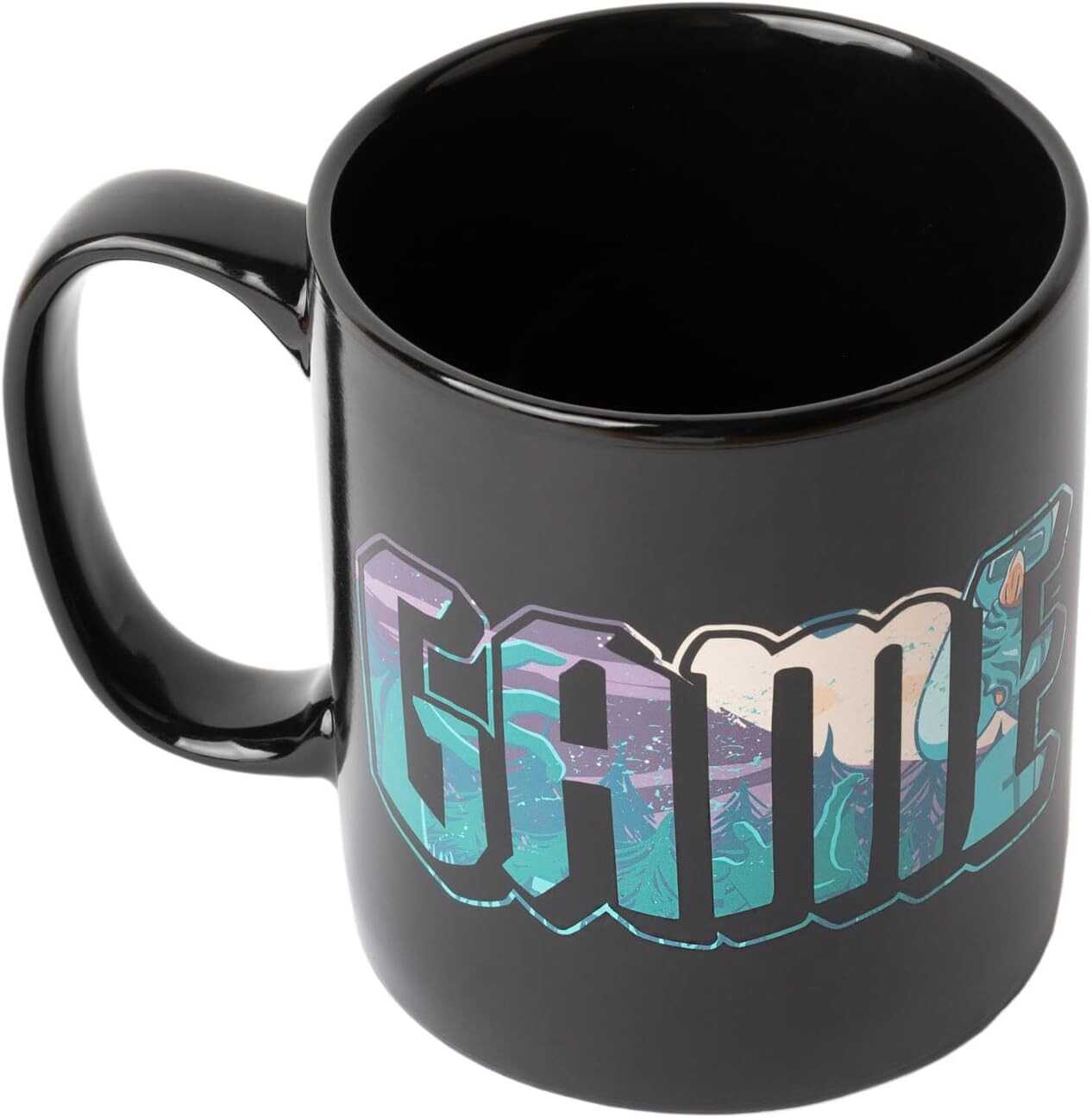 Grupo Erik Gaming Controller Holder Mug XL Heat Changing Mug One More Life | 52 cl - 520 ml - 17.6 oz | Coffee Mug | Tea Mug | Cool Gifts | Gamer Gifts | Gaming Accessories
