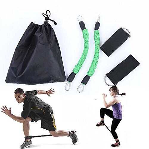 Set of 2 Athletics Speed Strength resistance Bands GYM Ankle Leg Thigh straps