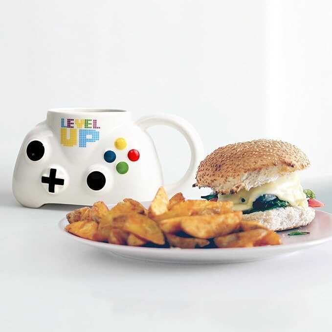 Cabtnca Gaming Mugs, Gamer Gifts, Gamer Mug, Gaming Gifts, Gamer Gifts for Men, Playstation Mug, Gameboy Coffee Mug, Novelty Mug for Gamer, Gameboy Cup, Gaming Coffee Cup, 13Oz