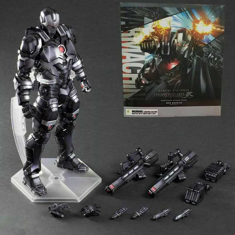 Avengers War Machine Action Figure Play Arts Kai Collection Toy Gift New 10"