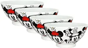 Disney All Over Minnie Soup/Cereal Bowl, Set of 4