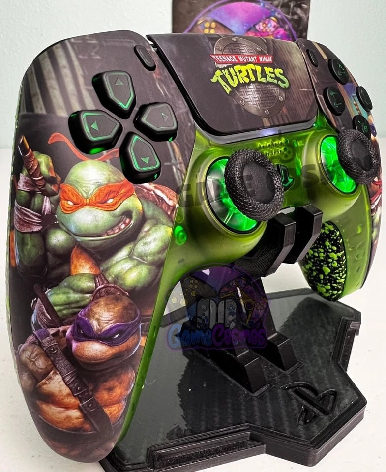 TMNT Teenage Mutant Ninja Turtles - RGB LED - Custom Controller For PS5 Or PC