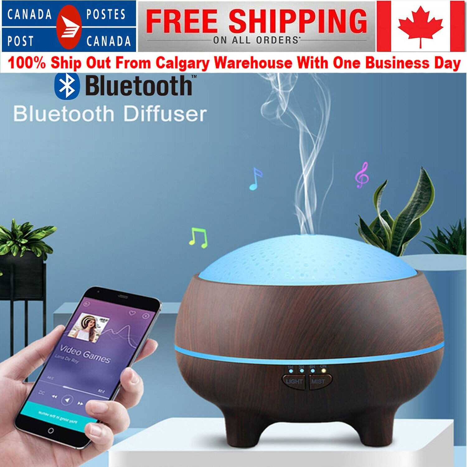 300Ml Portable Aroma Diffuser Humidifier Air Purifier Led Oil Essential Burner