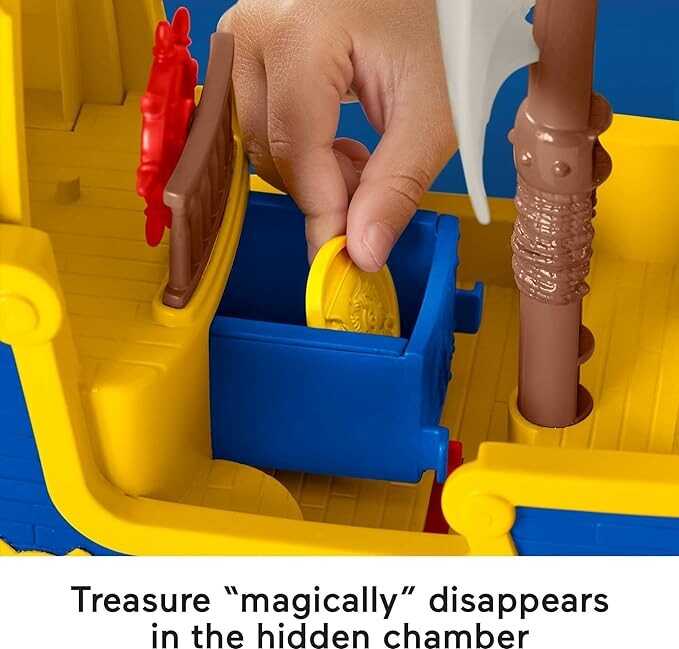 Fisher-Price Santiago of the Seas Toy Pirate Ship Lights & Sounds El Bravo Playset with Santiago Figure for Ages 3+ years​