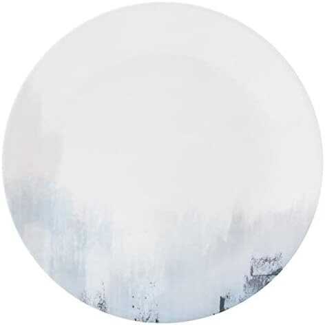 Corelle Tranquil Reflection Chip & Break Resistant 12pc Dinner Set, Service for 4, Blue/Grey, 27.94 x 12.38 x 26.67 cm