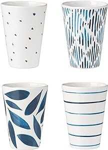 Lenox Blue Bay Melamine Assorted Tumblers, Set of 4, 1.05 LB, 0