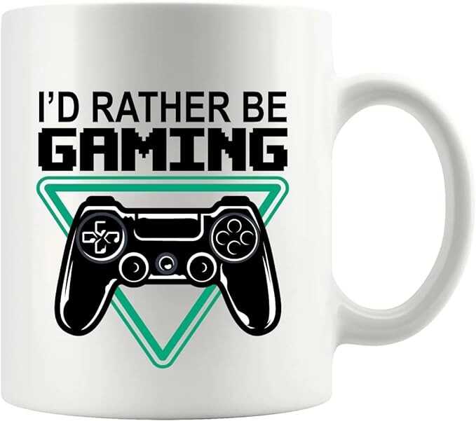 Panvola I’d Rather Be Gaming Gamer Gifts For Men Boyfriend Women Cool Gamers Gifts From Girlfriend Sister Brother Friends Ceramic Mug 11 oz White