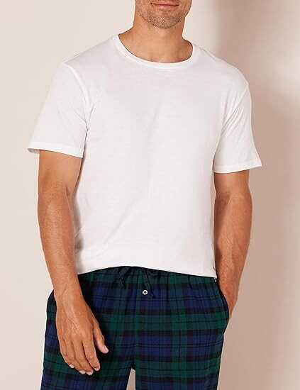 Amazon Essentials Men's Crewneck Undershirt, Pack of 6