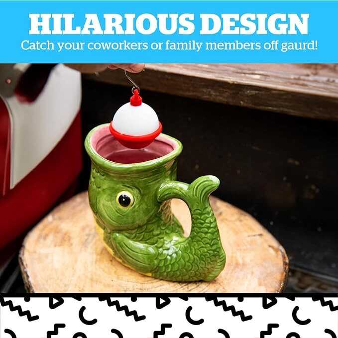 BigMouth Fish with Infuser Mug, Green, Medium