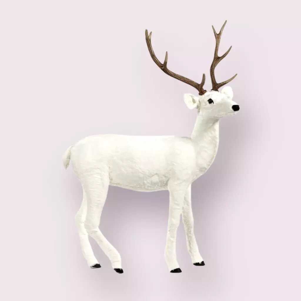 Beautiful White Stag Decoration Antler Christmas Winter GOODWILL 168cm New