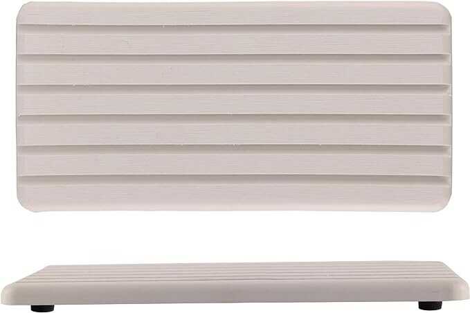 NiuYichee 2 PCS Water Absorbent Diatomite Coasters Rectangle, Grooved Design, Water Absorbing Stone Used for Hand Soaps & Plants & toiletries in The Modern Home