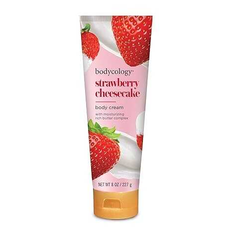Bodycology Shea Butter Body Cream, Strawberry Cheesecake, 8 oz