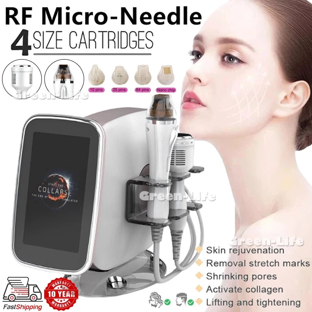 2 in 1 fractional radiofrequency Gold-RF beauty machine cold hammer acne removal