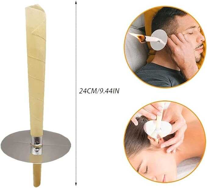 Beeswax Ear Candles Wax Removal，1 Ear Cleaning Tool Set Simple Cleaner Easy to use