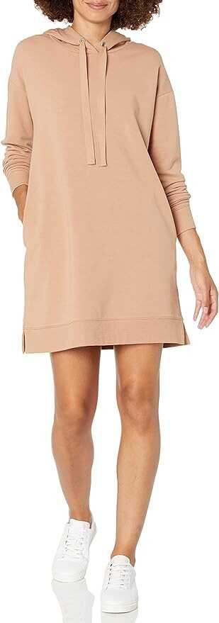 The Drop Women's Iona Long-Sleeve Hooded Mini Sweatshirt Dress
