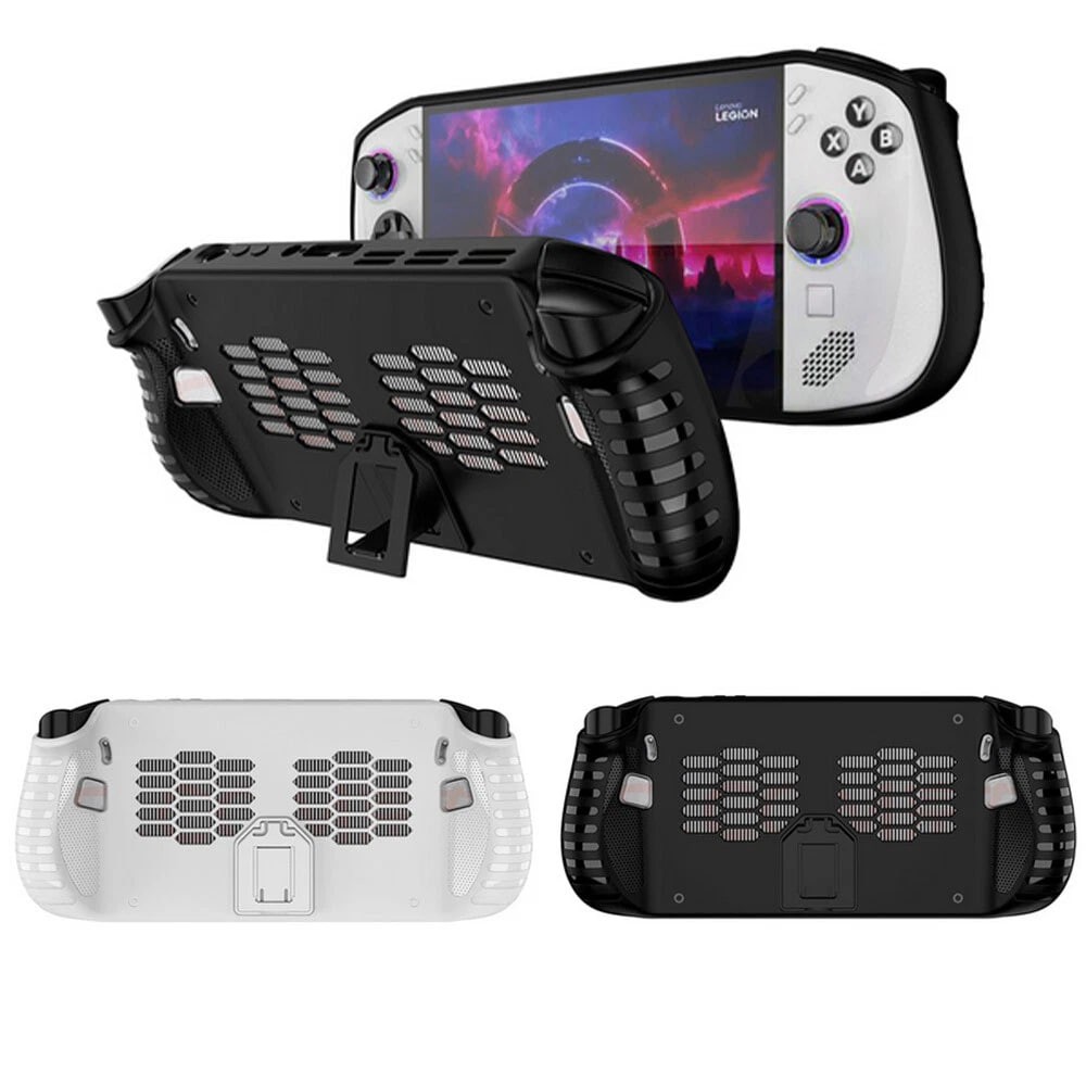 For Legion GO S Handheld Game Console Protective Case TPU Rubber Case with Stand