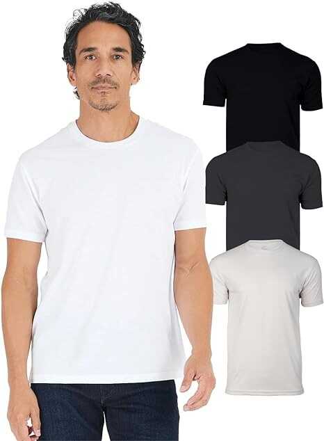 True Classic Tees | 3-Shirt Pack | Premium Fitted Men's T-Shirts | Crew Neck