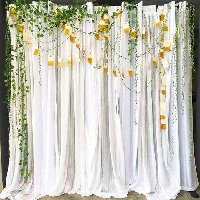 65 Ft Artificial Vines,Artificial Eucalyptus Leaf Garland Fake Hanging Plants Leaves Wreath Foliage Green Leaves Ribbon Decorative Wreath Accessory Wedding Wall Crafts Party Décor （Green-65 Ft）
