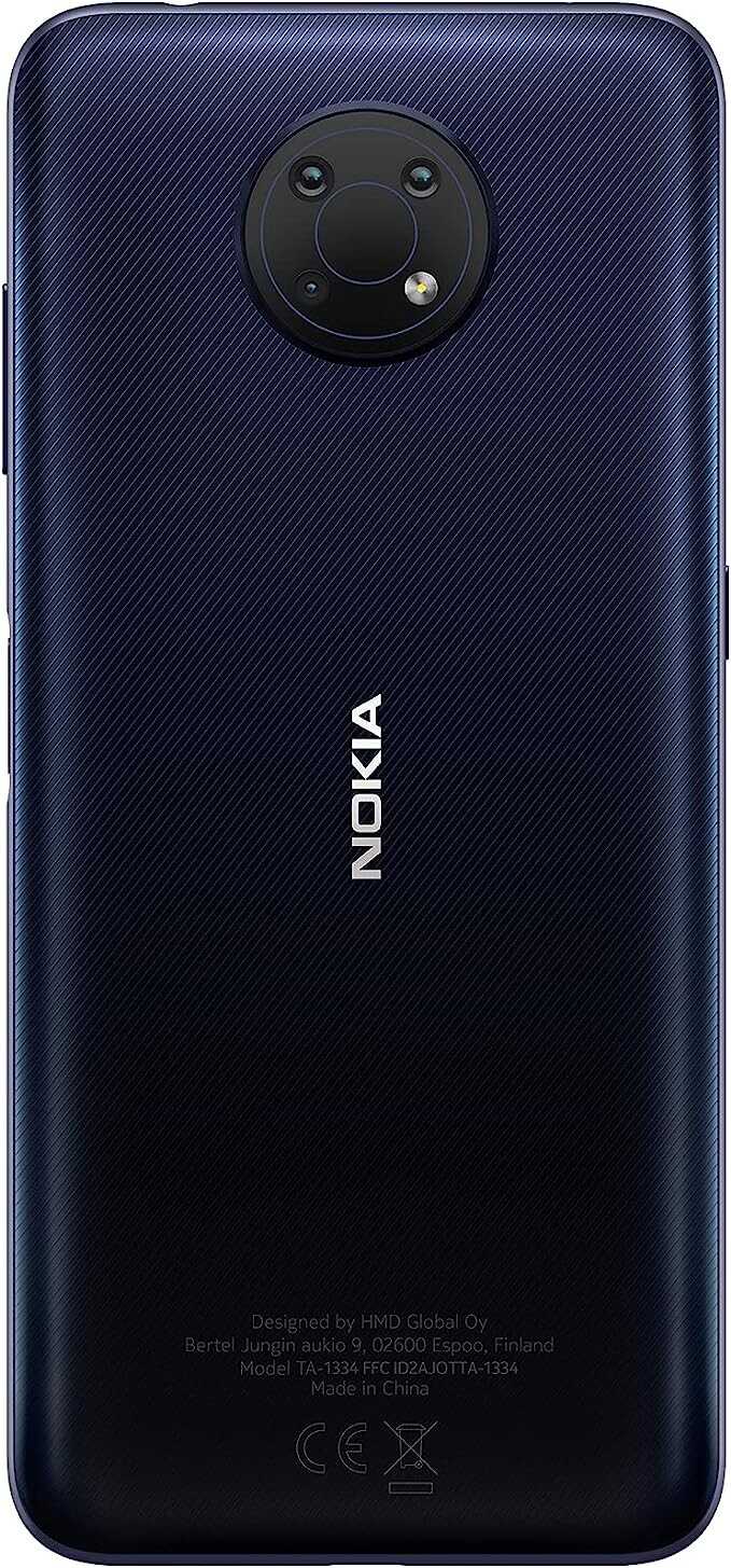 Nokia G10 | Android 11 | Unlocked Smartphone | 3-Day Battery | 3/64GB | 6.52-Inch Screen | 13MP Triple Camera | Polar Night,Blue