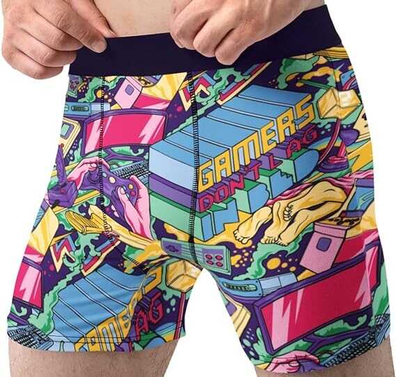 Random Stock Apparel Funny Boxer Briefs For Men Blast Zone Underwear Fun Novelty Gift