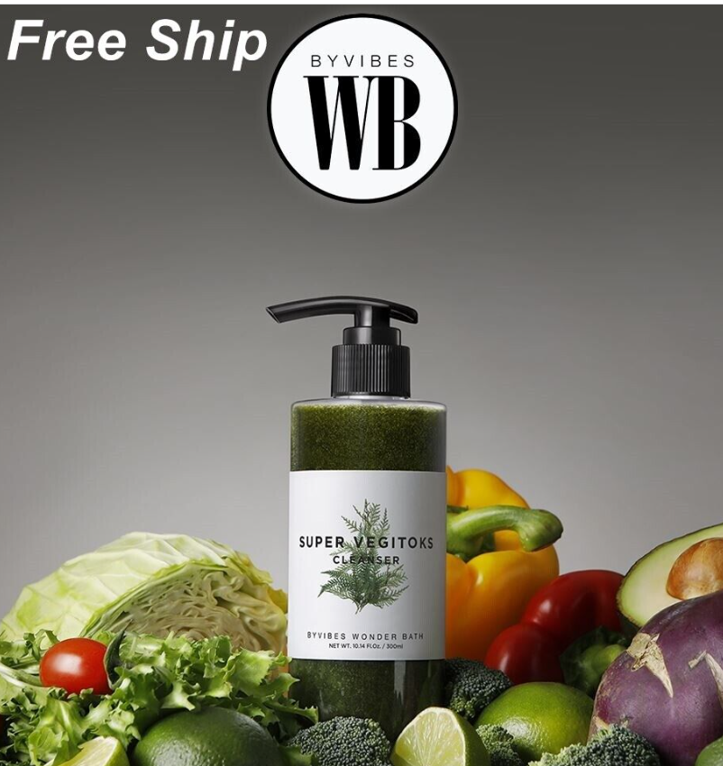 [ WONDER BATH ] Super Vegitoks Cleanser 300ml +Pump 1ea Deep Cleansing
