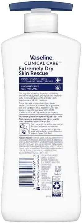 Vaseline Clinical Care hand and body lotion Extremely Dry Skin Rescue 13.5 oz