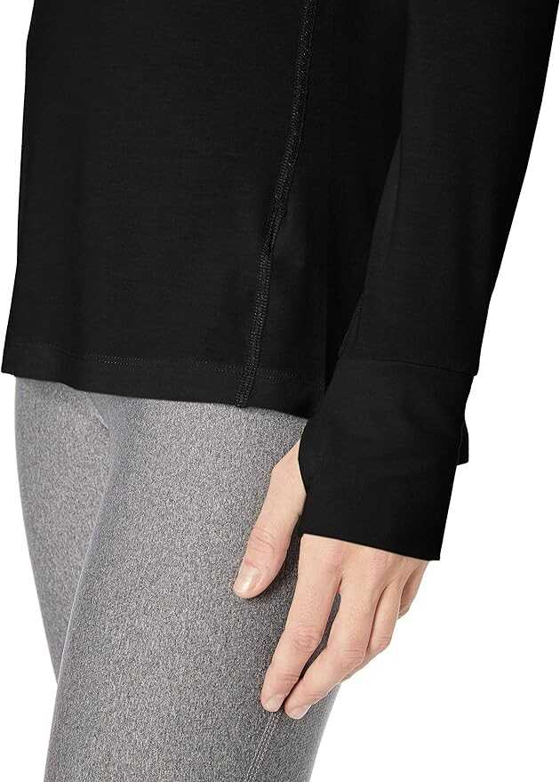 Amazon Essentials Women's Studio Relaxed-Fit Long-Sleeve T-Shirt (Available in Plus Size), Black, Medium