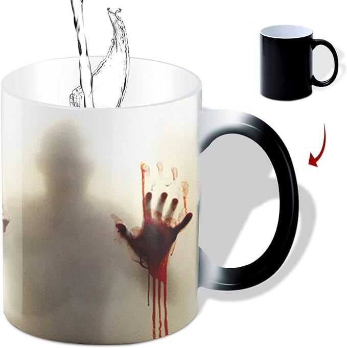 CUUNUMU Funny Mugs Color Changing Mug-Add Hot Liquid and Walking Dead Will Appear Gaming Mugs Halloween Mug 12oz Funny Coffee Mug for Birthday Christmas Halloween Gifts Coffee Mug for Men Women Kids
