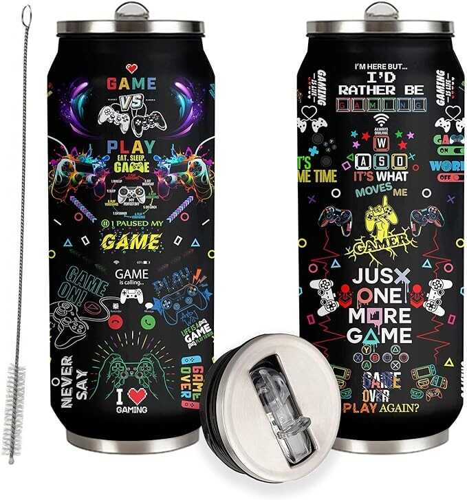 YOPIGOT Gamer Tumbler Gifts,Gamer Gifts For Men Teen Boys,Gaming Gifts,Gamer Gift Ideas,Video Game Gifts,Gifts For Game Lovers Stainless Steel Tumbler 17oz