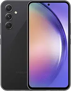 SAMSUNG Galaxy A54 5G A Series Cell Phone, Unlocked Android Smartphone, 128GB, 6.4” Fluid Display Screen, Pro Grade Camera, Long Battery Life, Refined Design, US Version, 2023, Awesome Black