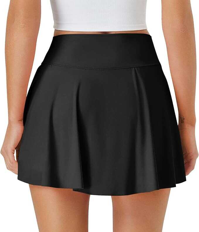 Ekouaer Women's Active Performance Skort Lightweight Skirt for Running Tennis Golf Workout Sports