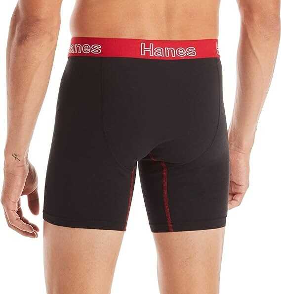 Hanes Men's Underwear Boxer Briefs, Cotton Stretch Moisture-Wicking Underwear, Multi-pack