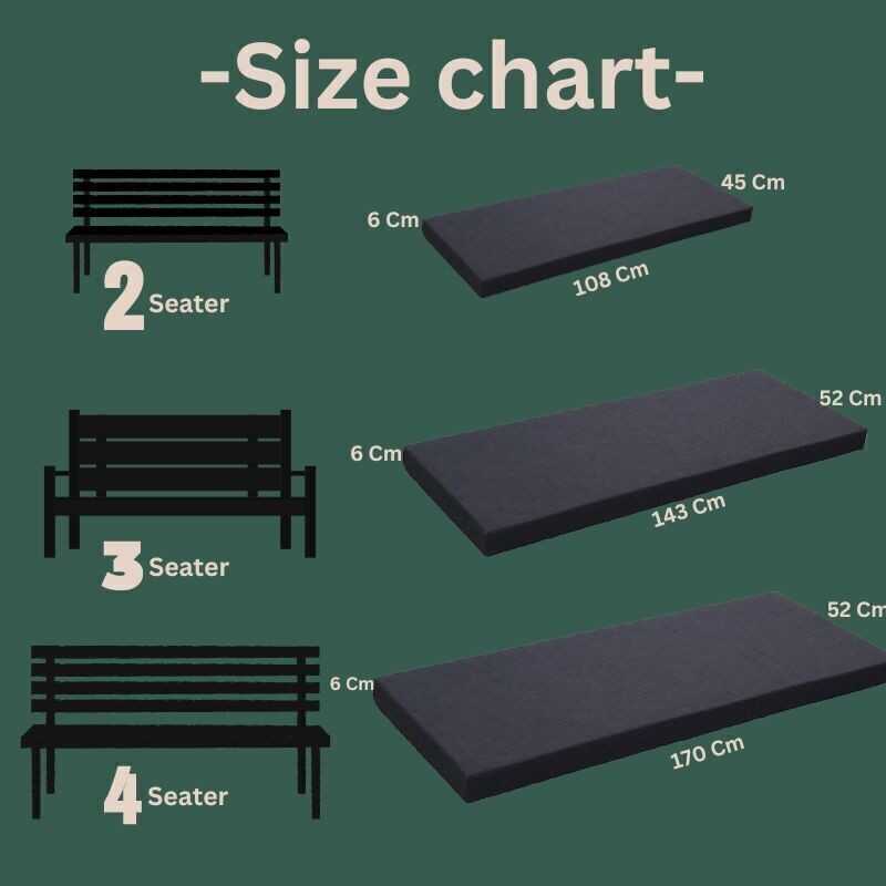 OUTDOOR 2 3 4 SEATER BENCH PAD WATERPROOF FABRIC GARDEN FURNITURE SEAT CUSHION